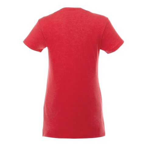 Women's MONROE Short Sleeve Pocket Tee Team Red Heather-White | 2XL | No Imprint | not available | not available