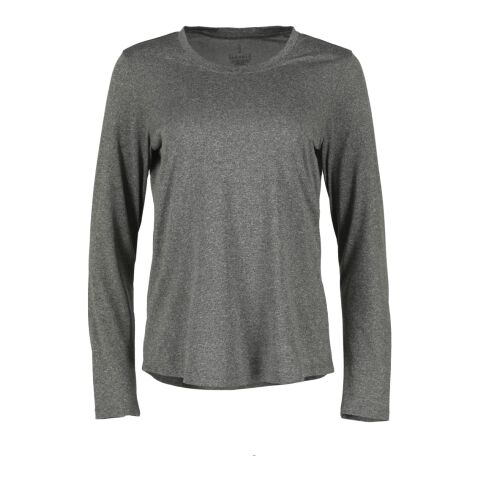 Women's PARIMA LS Tech Tee Standard | Heather Charcoal | L | No Imprint | not available | not available