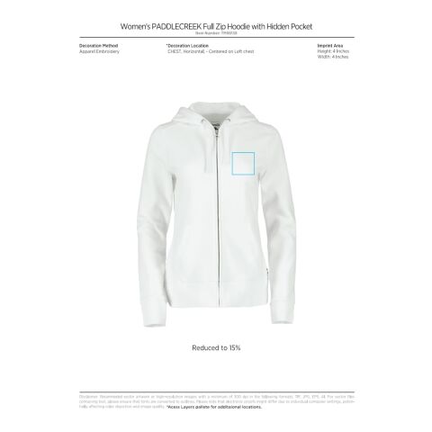 Women&#039;s PADDLECREEK Roots73 FZ Hoody Standard | White | L | No Imprint | not available | not available
