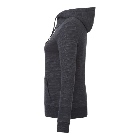 Women&#039;s Space Dye Zip Hoodie Standard | Black | M | No Imprint | not available | not available