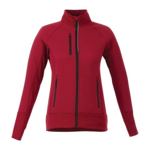 Women&#039;s PANORAMA Hybrid Knit Jacket Standard | Red | 2XL | 1-color Apparel Digital Transfer | IMPACT, BACK, Vertical, - Centered on Back across Shoulders | 3.00 Inches × 12.00 Inches