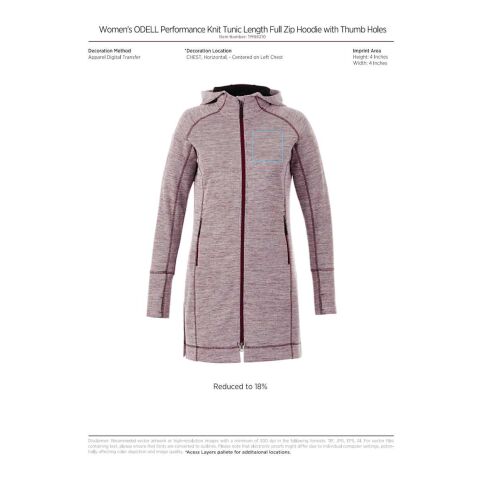 Women&#039;s ODELL Knit Zip Hoody Standard | Black | 3XL | No Imprint | not available | not available