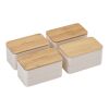 Stackable Bamboo Fiber Bento Box Standard | Light Yellow | No Imprint | not available | not available