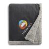 Field & Co.® Oversized Wool Sherpa Blanket Charcoal | No Imprint | not available | not available