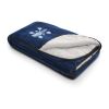 Oversized Wearable WFH Cozy Fleece Sherpa Blanket Navy