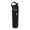 Hydro Flask® Wide Mouth w/ Flex Straw Cap 24oz Onyx