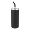 Marka Copper Vac Tumbler w/ SS straw 20oz Standard | Black | No Imprint | not available | not available