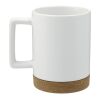 Bates 15oz Ceramic Mug w/ Cork Base White | No Imprint | not available | not available
