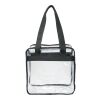 Game Day Clear Zippered Safety Tote Black | No Imprint | not available | not available