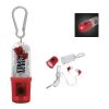 Earbuds With Flashlight Case Transparent Red | No Imprint | not available | not available