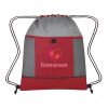 Honeycomb Ripstop Drawstring Bag Red with Gray | No Imprint | not available | not available