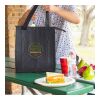 Dimples Non-Woven Cooler Tote Bag Black | No Imprint | not available | not available