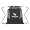 Tahoe Heathered Drawstring Backpack Black with Red | No Imprint | not available | not available