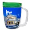 12 Oz. Tritan™ Coffee Mug With Lid  Translucent Clear | No Imprint