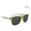 Full Color Colorblock Malibu Sunglasses Lime/White | No Imprint | not available | not available