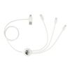 5-in-1 Charging Cable with Coating White | No Imprint | not available