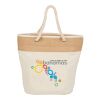 Jute Accent 12oz Cotton Canvas Rope Tote Natural | No Imprint | not available | not available