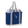 Atlantic Stripe 20oz Cotton Zippered Boat Tote Navy | No Imprint | not available | not available