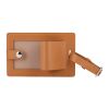 Bio Leather Luggage Tag Brown | No Imprint | not available | not available