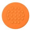 Push Pop Stress Reliever Flying Disc Orange