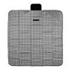 Gingham Roll-Up Picnic Blanket Black with Natural | No Imprint | not available | not available