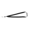 Lanyard with Bulldog Clip Black