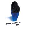 Magnetic Memo Clip Transparent Blue | No Imprint | not available | not available