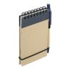 5" x 4" Recycled Spiral Jotter with Pen Natural-Blue Trim | No Imprint | not available | not available