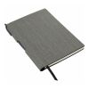6" x 8.5" Bari Notebook with Pen Gray | No Imprint | not available | not available