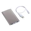 Sleek Aluminum 4000 mAh Power Bank Standard | Gray | No Imprint | not available | not available