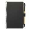 4" x 6" FSC® Mix Pocket Spiral Notebook with Pen Black | No Imprint | not available | not available