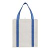Neptune Recycled Non-Woven Grocery Tote Transparent Royal Blue | No Imprint | not available | not available