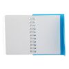 3.4” x 4.5” FSC® Recycled Post Spiral Notebook Transparent Blue