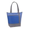 Chrome Non-Woven 9 Can Lunch Cooler Transparent Royal Blue | No Imprint | not available | not available