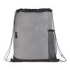 Heather Melange Drawstring Bag Graphite | No Imprint | not available | not available