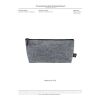 Recycled Felt Zippered Pouch Charcoal | No Imprint | not available | not available