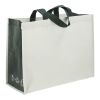 RPET Laminated Matte Shopper Tote Natural-Forest Green | No Imprint | not available | not available