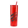 Chroma Recycled Acrylic Straw Tumbler 16oz Red with Black | No Imprint | not available | not available