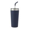 Faye 20oz Vacuum Tumbler w/ SS Straw Navy | No Imprint | not available | not available