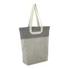 Recycled Cotton U-Handle Book Tote Standard | Natural-Black | No Imprint | not available | not available