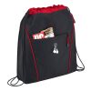 Raven Drawstring Bag Black-Red Trim | No Imprint | not available | not available