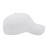 Cap America Relaxed Golf Cap White-Black | Embroidery | - Right Side Panel | 2.75 Inches × 2.00 Inches