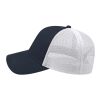 Cap America Two-Tone Trucker Mesh Back Cap Navy Blue-White | No Imprint | not available | not available