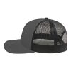 Cap America Poly/Cotton Trucker Mesh Back Cap Dark Blue-Black