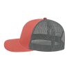 Cap America Poly/Cotton Trucker Mesh Back Cap Dusty Rose-Charcoal | No Imprint | not available | not available