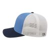 Cap America Premium Trucker Mesh Back Cap Faded Blue-Navy-White