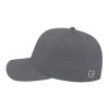 Cap America Perforated Performance Snap Back Cap Graphite | Embroidery | - Across Left Side Seam | 4.00 Inches × 1.50 Inches