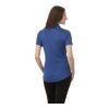 Women's SAGANO Short Sleeve Polo Standard | Olympic Blue Heather-Blue | M | No Imprint | not available | not available