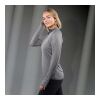 Women's TAZA Knit Quarter Zip Heather Dark Charcoal | XL