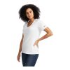 American Giant Classic Cotton V-Neck T - Women's Standard | White | S | No Imprint | not available | not available